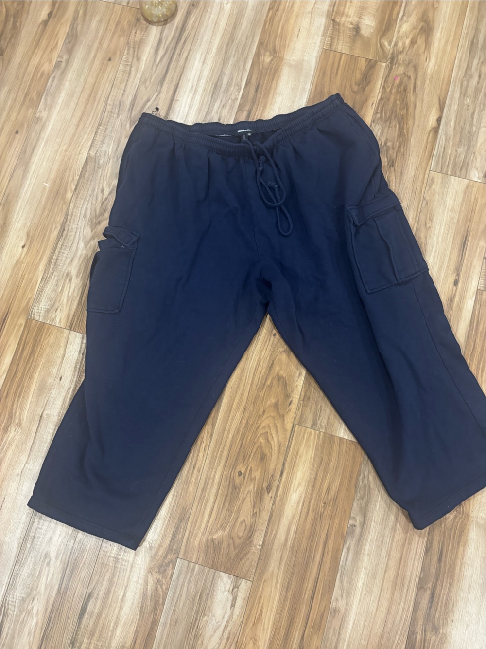 Navy Blue Drawstring Jogger Pants KingSize 3XL